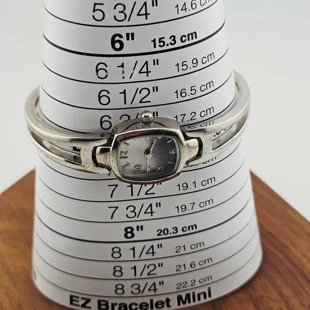 Women's Silver Tone Bracelet Link Watch Gray Analog Dial Casual Basic Everyday